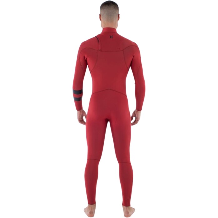 2024 Hurley Mens Air 3/2mm Chest Zip Wetsuit MFS0013312 - American Beauty